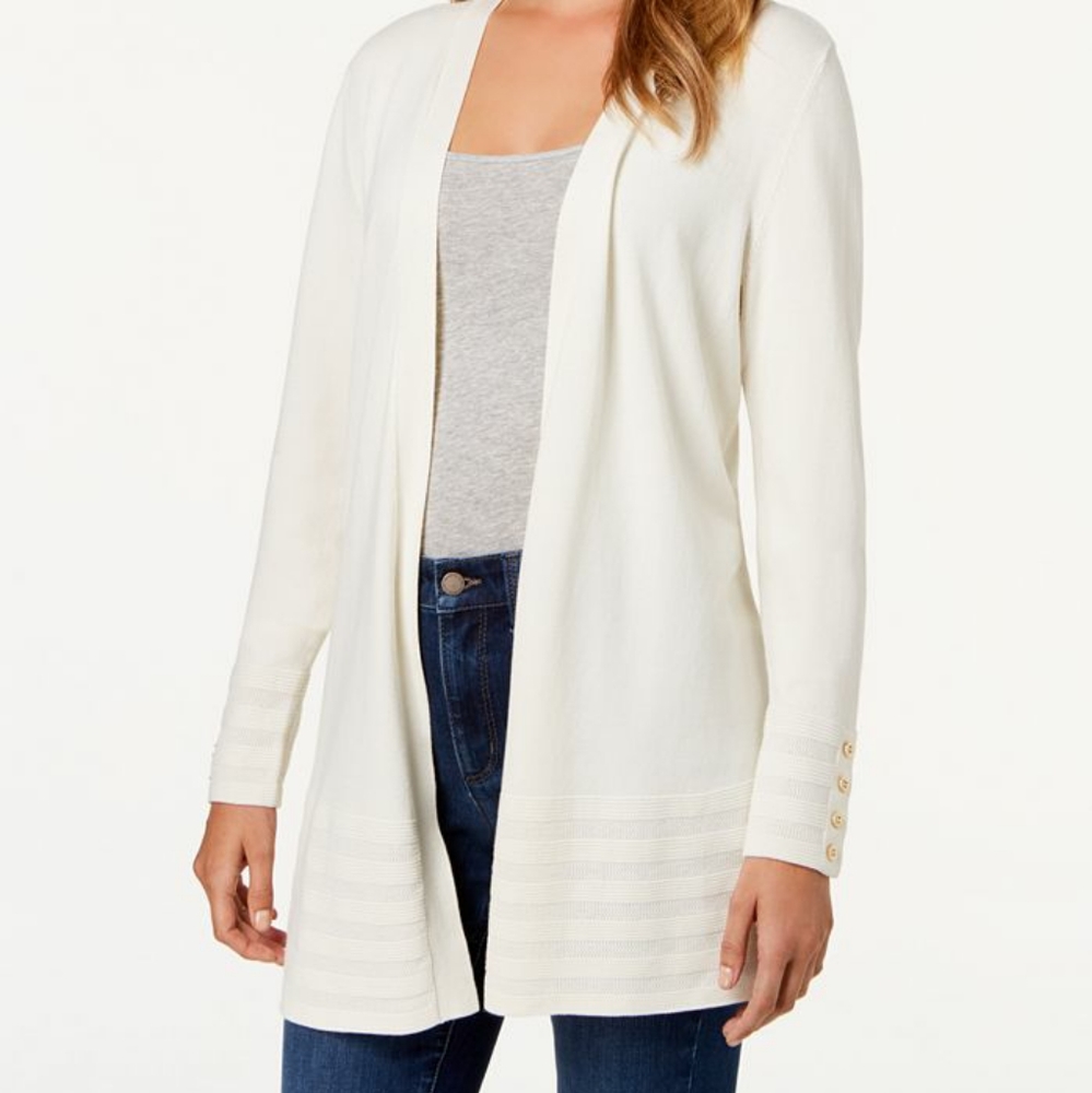 💛 Charter Club open front cardigan